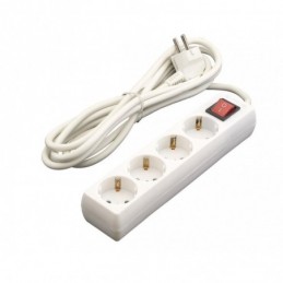 ALARGADERA 4 TOMAS 1.5M CABLE CON INTERRUPTOR