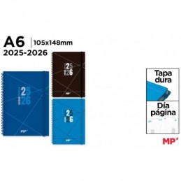 AGENDA ESCOLAR A6 DIA PAGINA TAPA DURA CLASIC