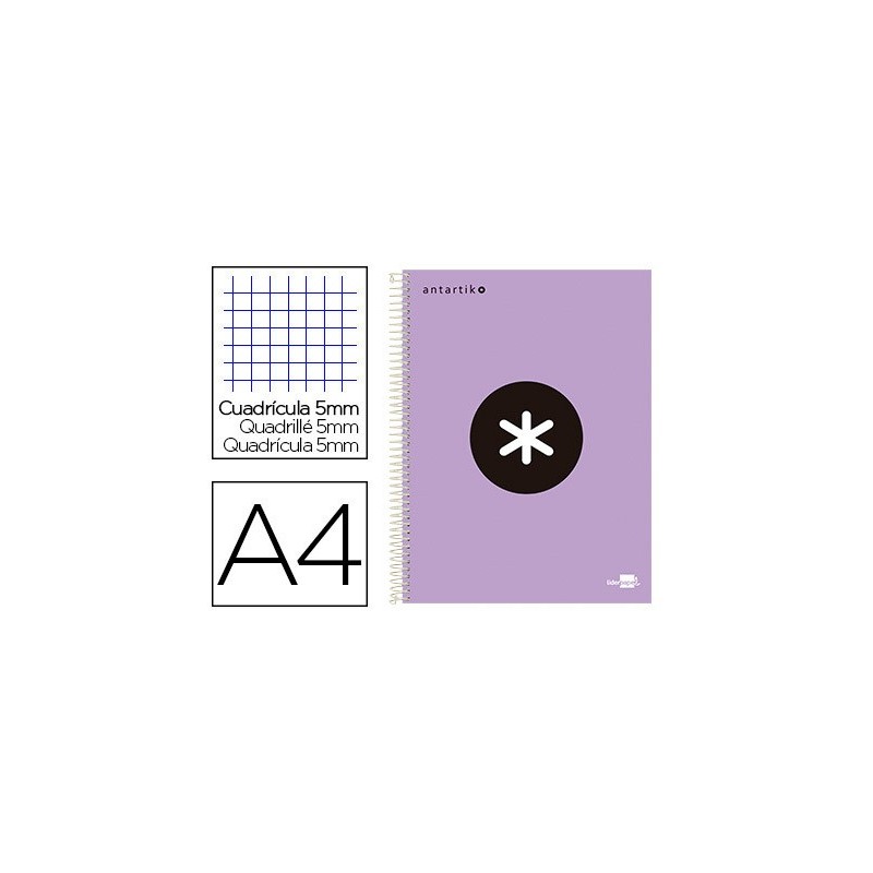 CUADERNO ESPIRAL A4 MICRO ANTARTICK 120H 100GR 5MM