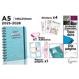 AGENDA ESCOLAR A5 PREMIUM DIA PAGINA TAPA DURA 2