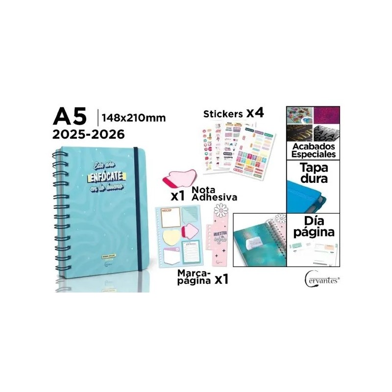 AGENDA ESCOLAR A5 PREMIUM DIA PAGINA TAPA DURA 2