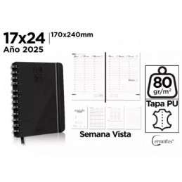 AGENDA 2025 SEMANA VISTA TAPA POLIPIEL 17x24