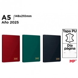 AGENDA 2025 15x21CM ROJO VERDE O AZUL