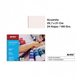 BLOC DE ACUARELAS 24 HOJAS A4 180GR