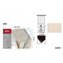 PAPEL MILIMETRADO A4 10 HOJAS