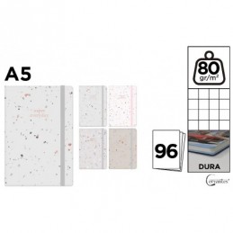CUADERNO DE NOTAS TAPA FORRADA A5