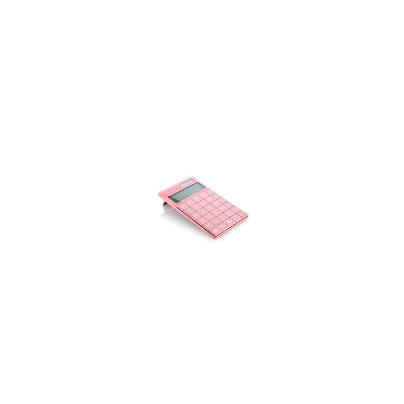 CALCULADORA PLANA D12 COLOR ROSA