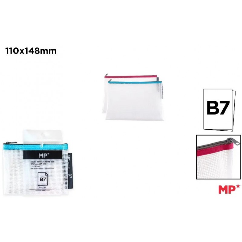 BOLSA TRANSPARENTE EVA CON CREMALLERA B7