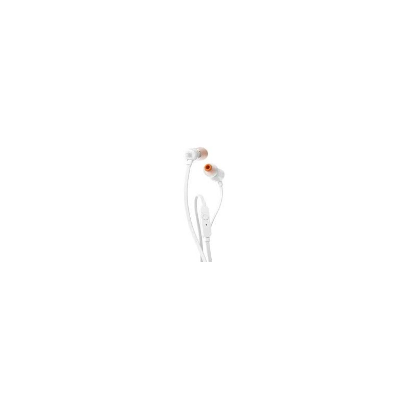 AURICULARES INTRAUDITIVOS JBL T110 WHITE CON MICR