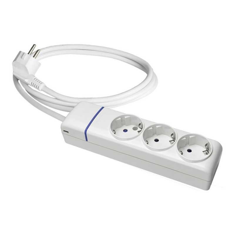 ALARGADERA 3 TOMAS SENCILLA 1.5M CABLE