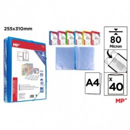 CARPETA 40 FUNDAS A4 PORTADA PERSONALIZABLE