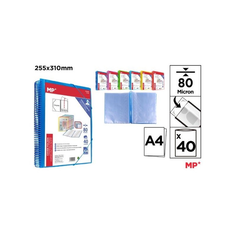CARPETA 40 FUNDAS A4 PORTADA PERSONALIZABLE