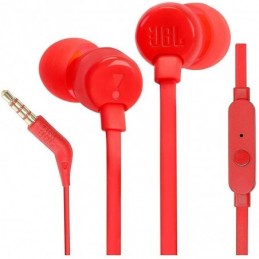AURICULARES INTRAUDITIVOS JBL T110 ROJO CON MICRO