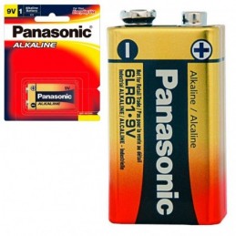 PILA 6F22 9V PANASONIC ALCALINA