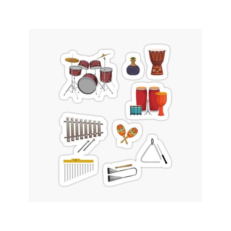 PEGATINAS STICKERS RELIEVE MUSICA