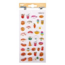 PEGATINAS STICKERS RELIEVE FOOD TIME