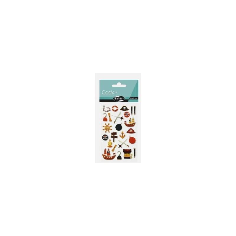 PEGATINAS STICKERS RELIEVE PIRATAS