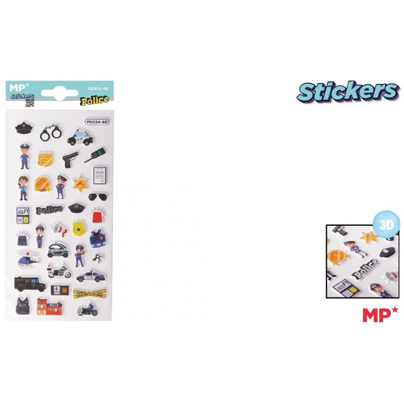 PEGATINAS STICKERS RELIEVE POLICIA