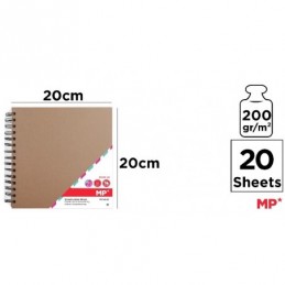 ALBUM PARA SCRAPBOOKING KRAFT 20x20CM