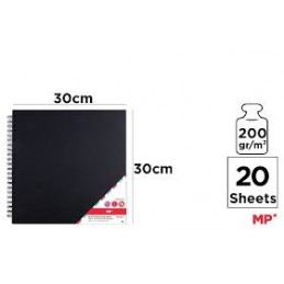 ALBUM PARA SCRAPBOOKING NEGRO 30x30 CM