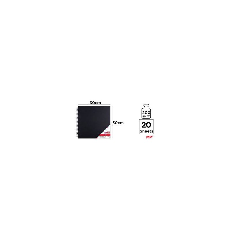 ALBUM PARA SCRAPBOOKING NEGRO 30x30 CM