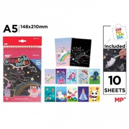 ALBUM DE SCRATCH NEGRO A5 10 HOJAS