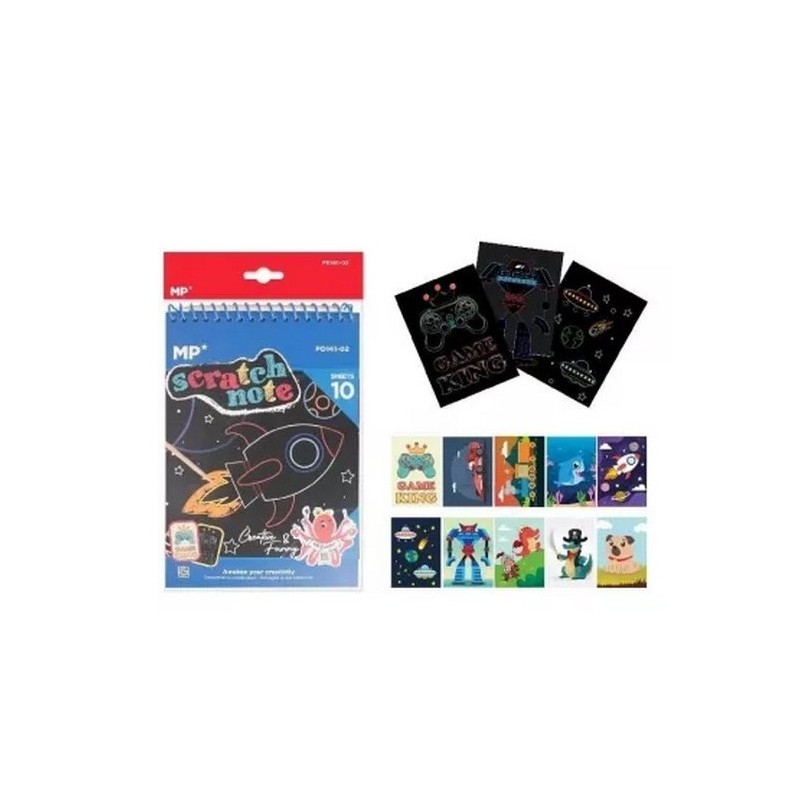 ALBUM DE SCRATCH NEGRO A5 10 HOJAS