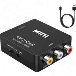 ADAPTADOR DE HDMI A RCA CON ALIMENTACION
