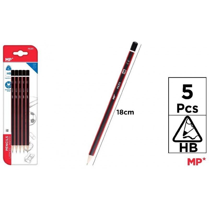 LAPICES HB 5 UDS TRIANGULAR MINA RESISTENTE