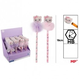 LAPIZ CON GOMA INFANTIL GATAS
