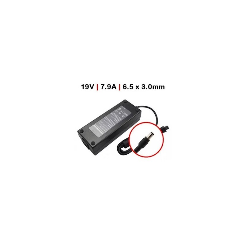 CARGADOR MAYOR TOSHIBA 19V/7.9A / 6.5x3.0mm 150W