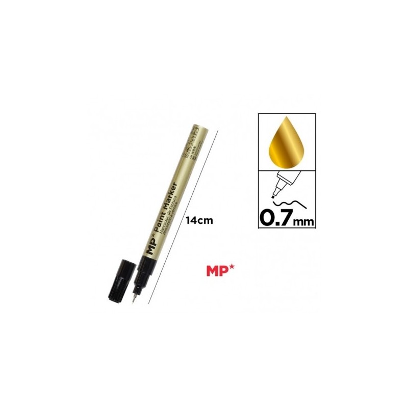 MARCADOR DE PINTURA FINA DORADO