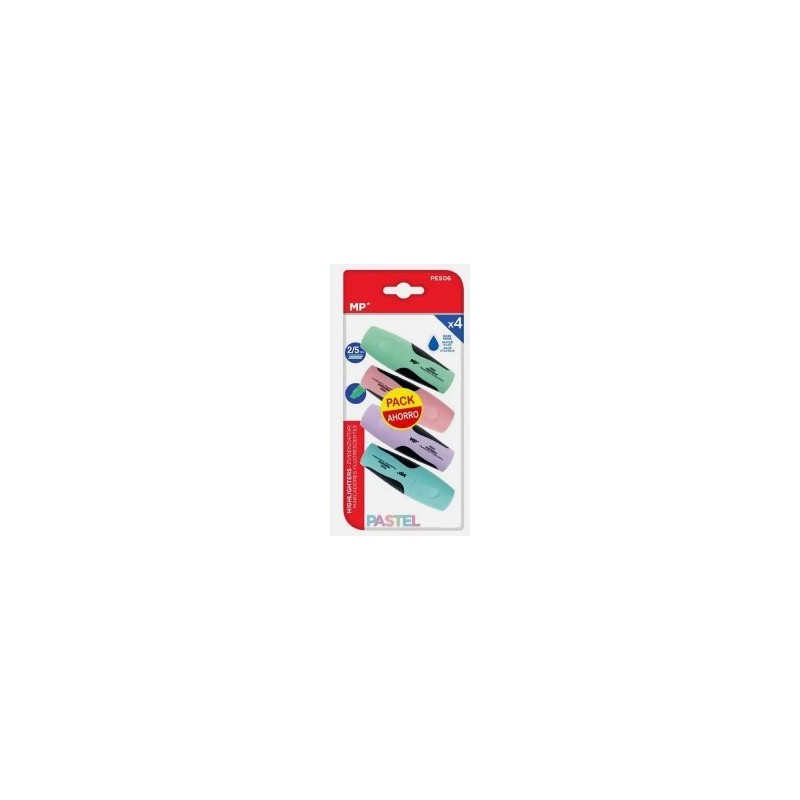 MARCADOR PASTEL 4UDS PACK AHORRO