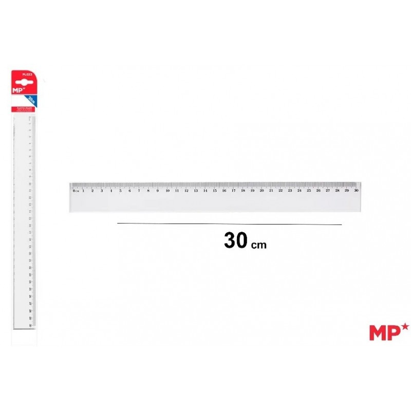 REGLA DE PLASTICO 30CM