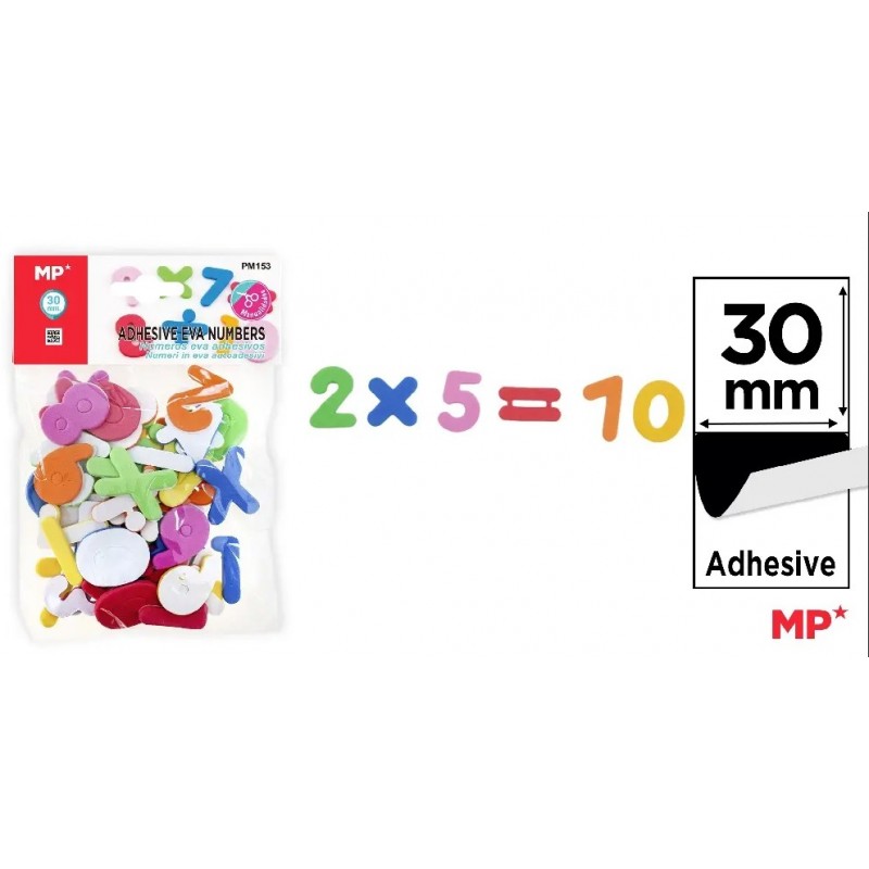 NUMEROS DE EVA ADHESIVOS GRANDE