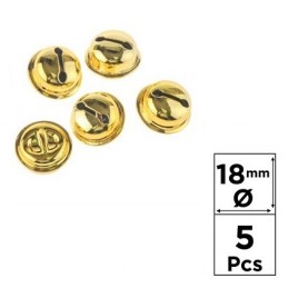 CASCABEL ORO 18mm 5 UDS