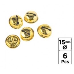 CASCABEL ORO 15mm 6 UDS