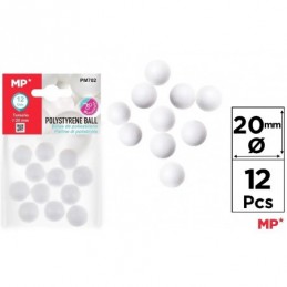 BOLA DE POLIESTIRENO 20MM 12UDS