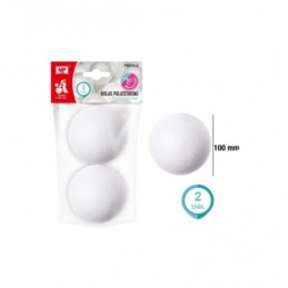 BOLA DE POLESTIRENO 100MM 2 UDS