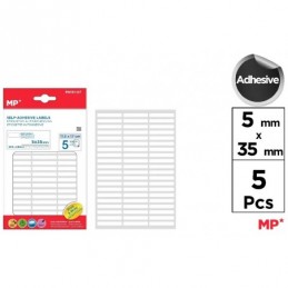 ETIQUETAS BLANCAS 5x35mm 300 UDS