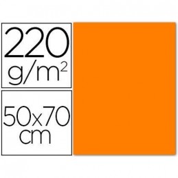 CARTULINA FLUORESCENTE NARANJA 50x70CM