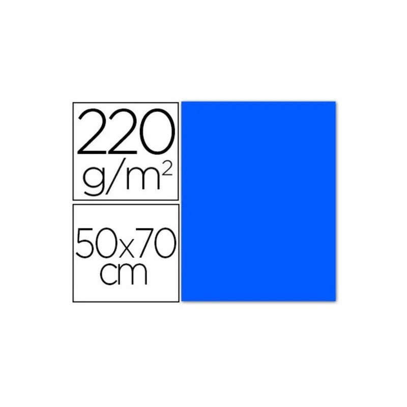 CARTULINA FLUORESCENTE AZUL 50x70CM