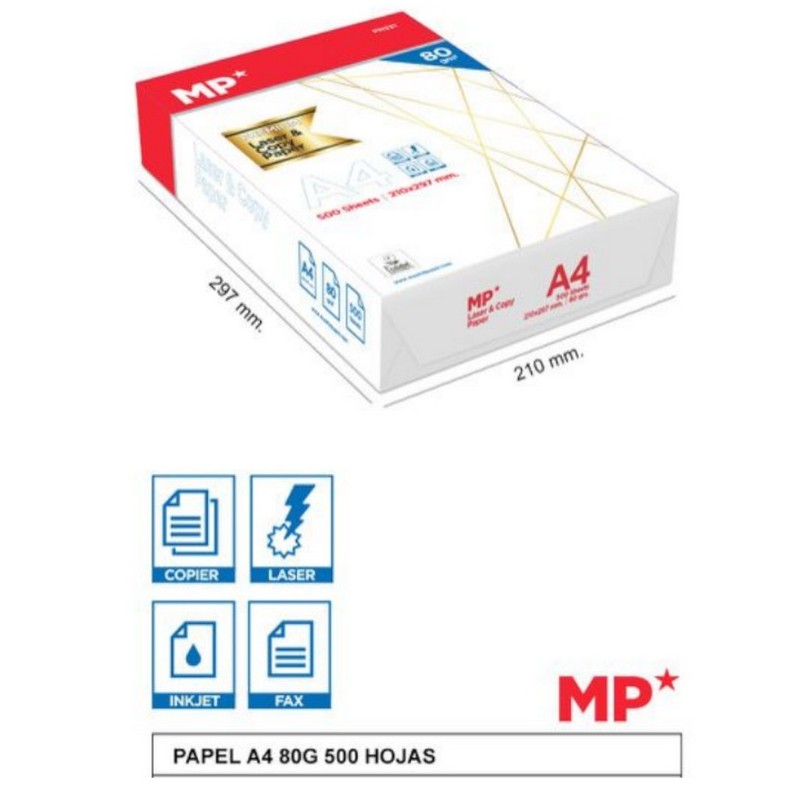 PAPEL A4 80G 500 HOJAS