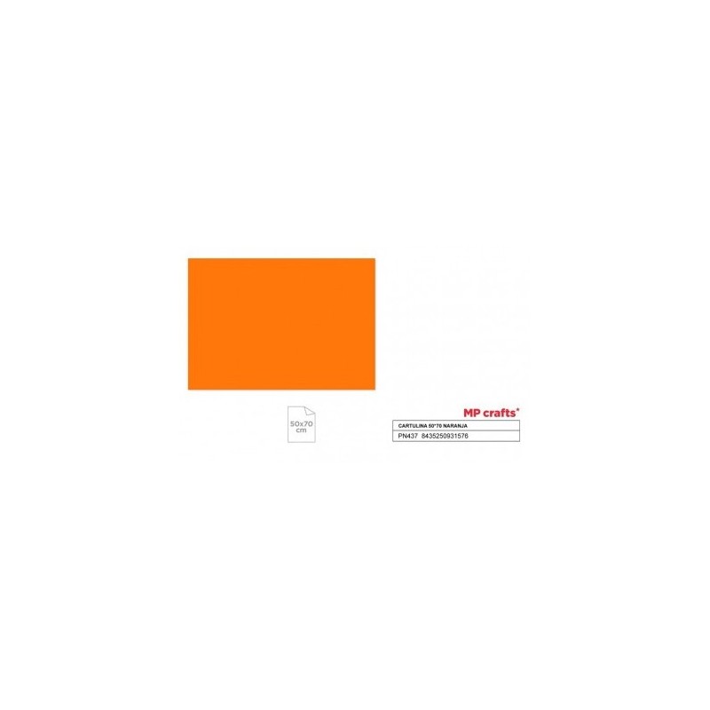 CARTULINA 50x70CM NARANJA