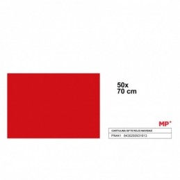 CARTULINA 50x70CM ROJO NAVIDAD