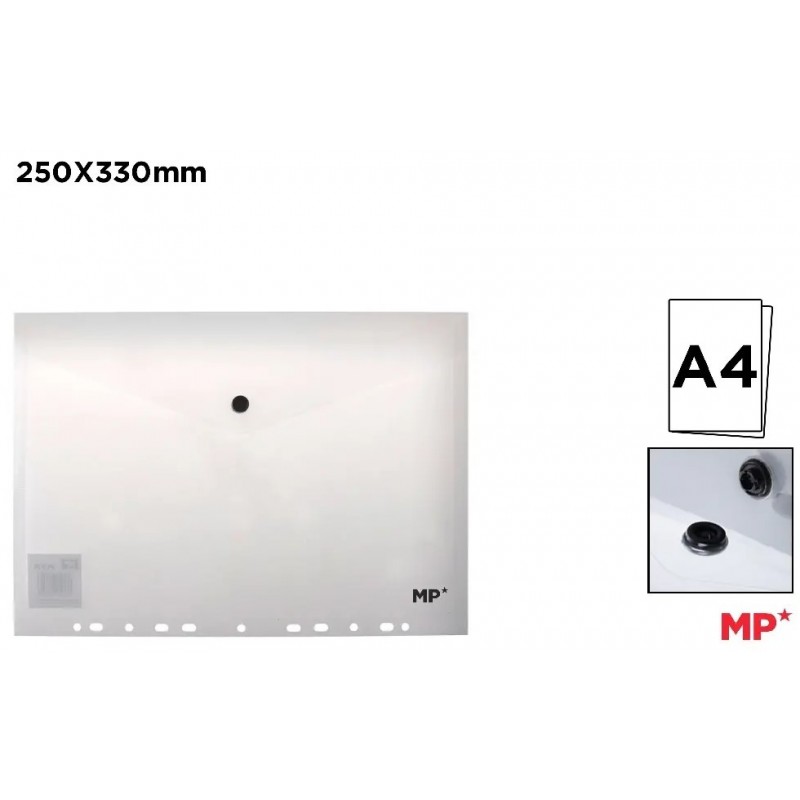 CARPETA SOBRE ARCHIVABLE A4 TRANSPARENTE