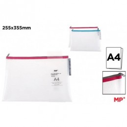 BOLSA TRANSPARENTE EVA CON CREMALLERA A4
