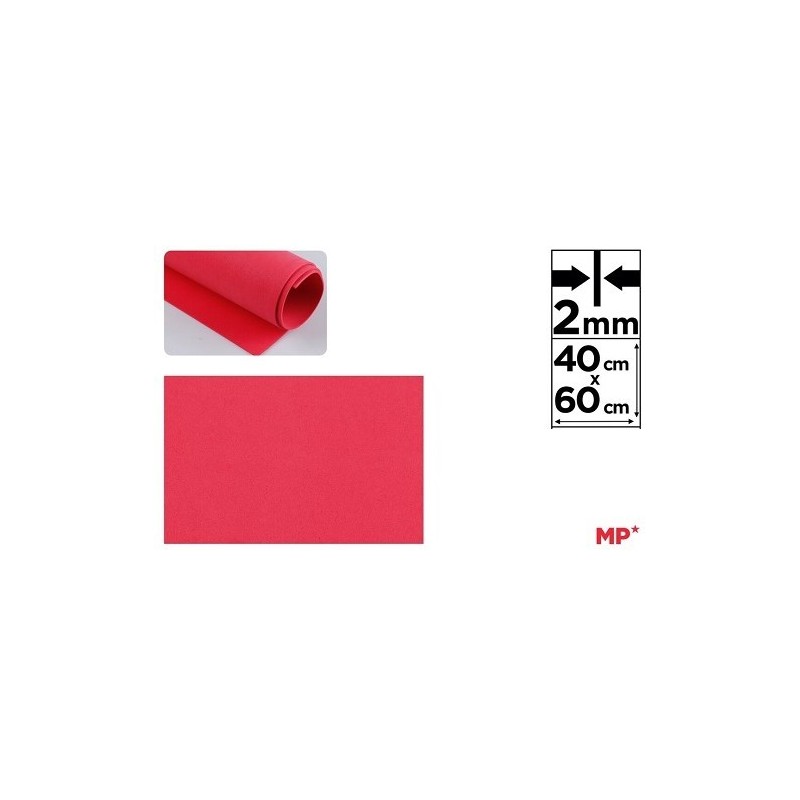 GOMA EVA 40x60CM ROJO