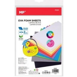 GOMA EVA SURTIDA 20x30 10 COLORES