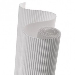 PAPEL ONDULADO COLOR BLANCO